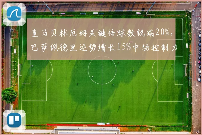 皇马贝林厄姆关键传球数锐减20%，巴萨佩德里逆势增长15%中场控制力此消彼长